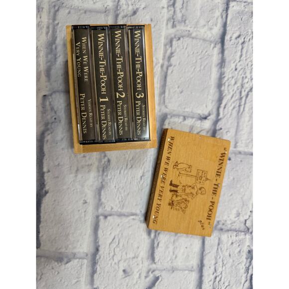 Winnie the Pooh Stories & Poems Cassette tape Collection in Cedar Box Wooden Box - Picture 14 of 15